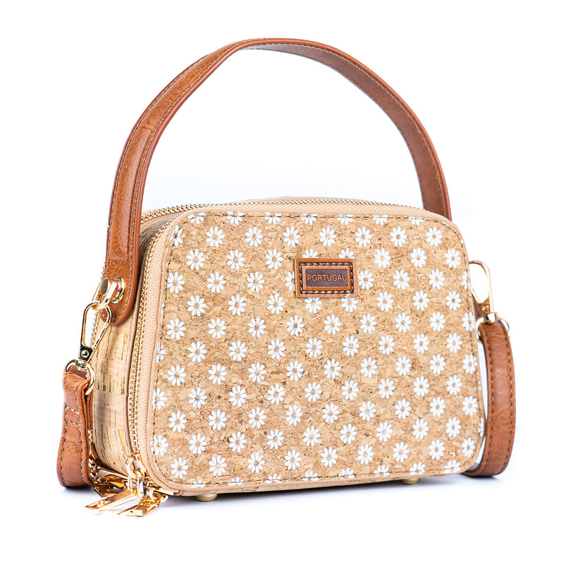 Printed Cork Women’s Crossbody Bag with Adjustable Strap BAGD-237