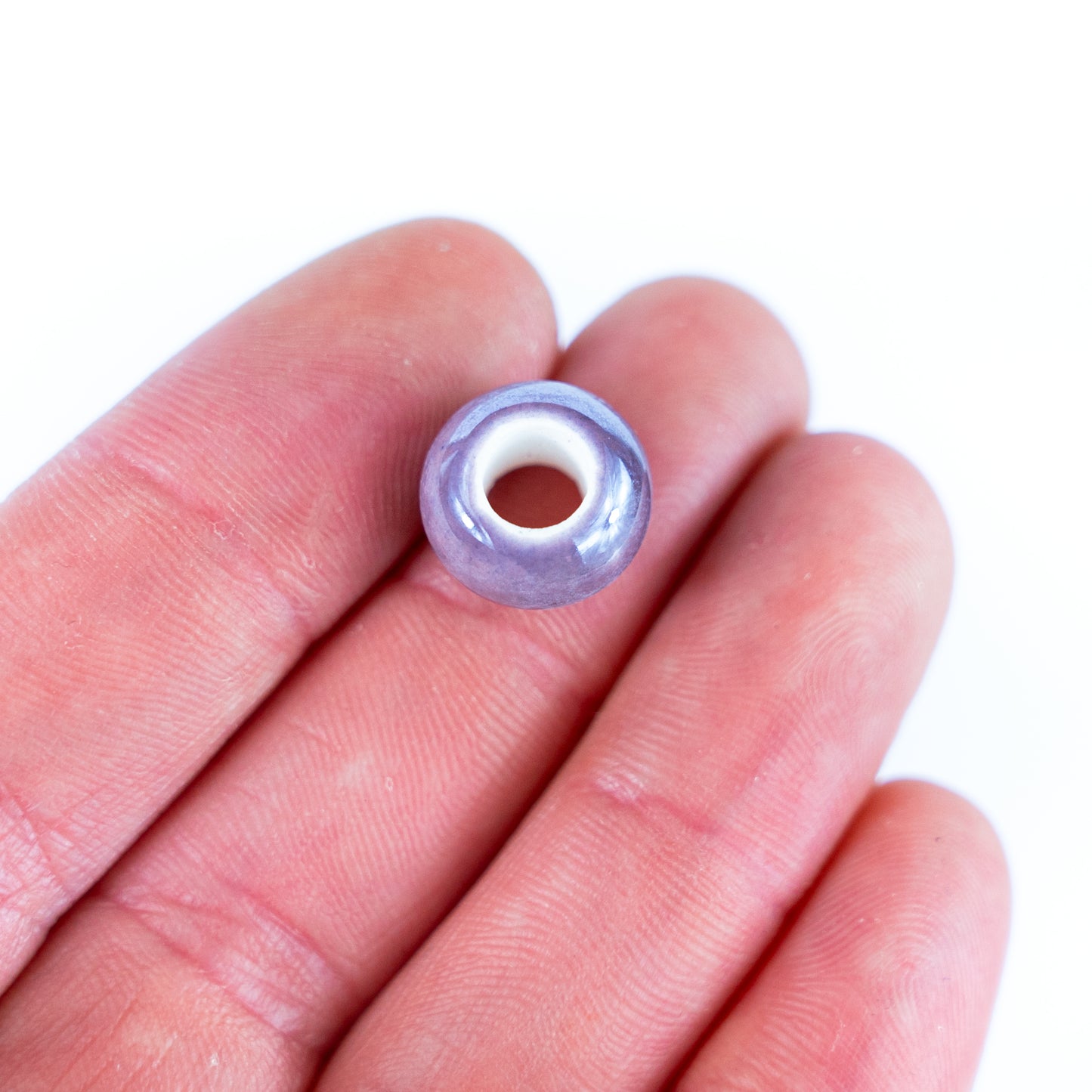 10 pcs Colorful ceramic beads in 10 different colors for 5mm wire  D-5-5-267