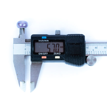 10 pcs Colorful ceramic beads in 10 different colors for 5mm wire  D-5-5-267