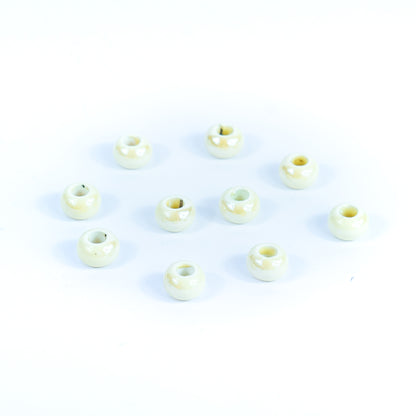 10 pcs Colorful ceramic beads in 10 different colors for 5mm wire  D-5-5-267