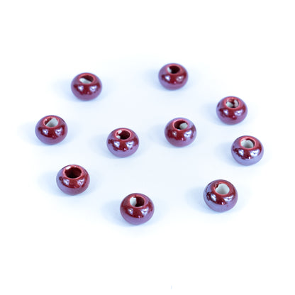 10 pcs Colorful ceramic beads in 10 different colors for 5mm wire  D-5-5-267