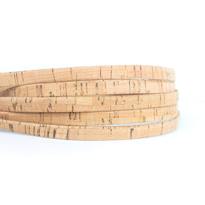 Natural Rutic 10mm flat cork cord Cor-487(10meters)