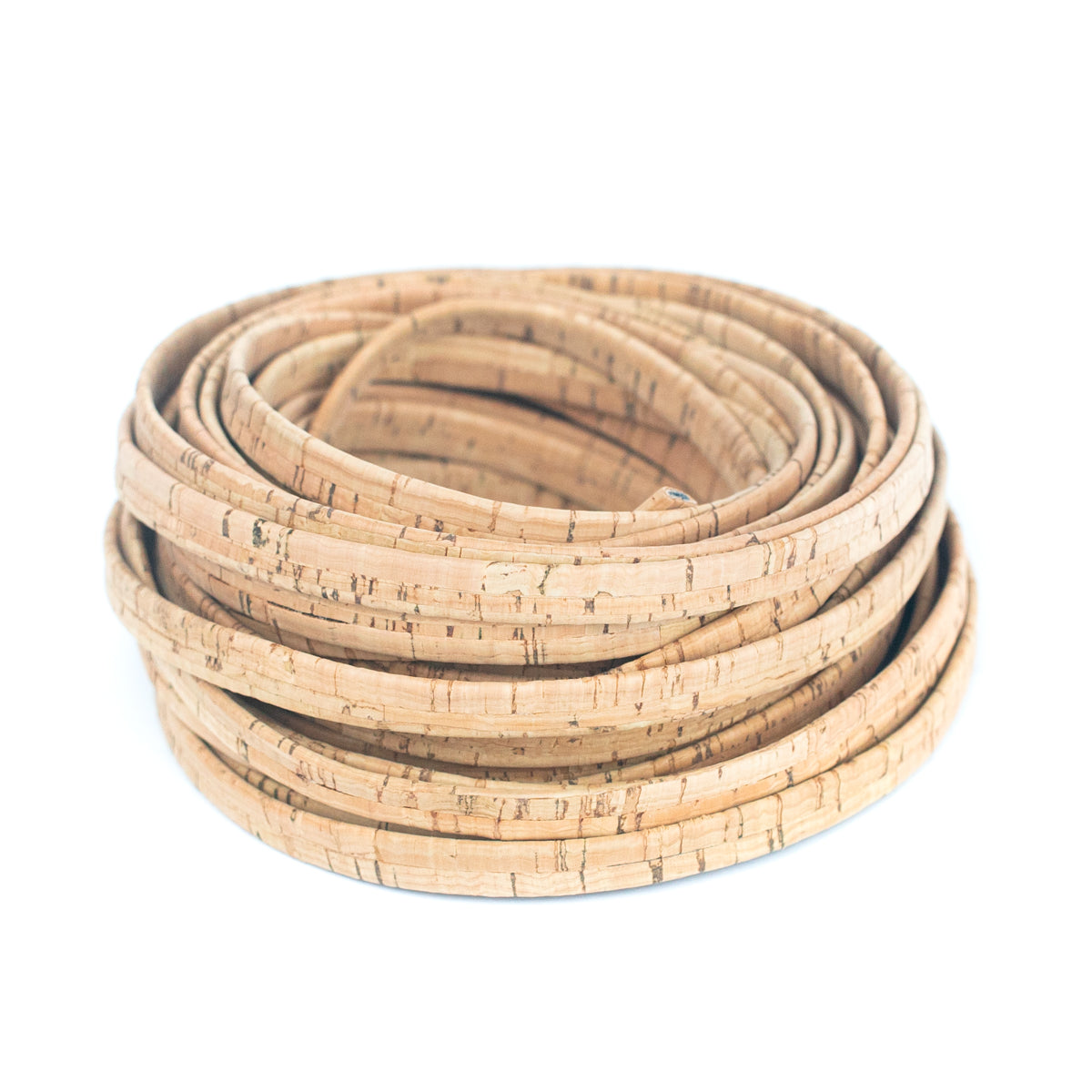 Natural Rutic 10mm flat cork cord Cor-487(10meters)