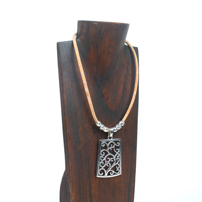 cork handmade women's cork necklace N-1029-MIX-5