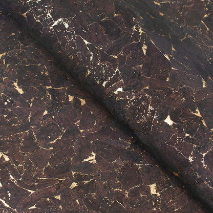 Gold Marble Cork Fabric - Sample