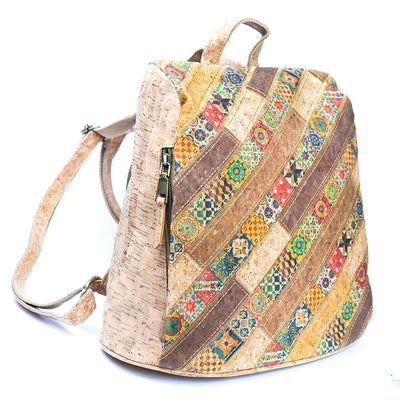 Cork Lady's Bag with Stylish Print BAGF-088