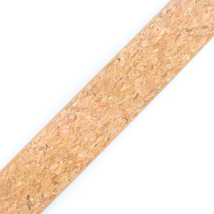 Natural Cork Men's Belt Width-3.3cm with Thick Black Metal Buckle- L-525