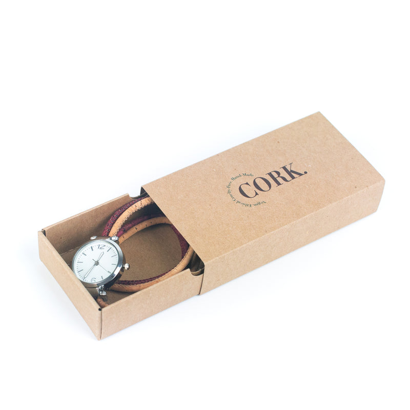 Stylish Casual Watch with Natural Cork Watch Strap WA-427