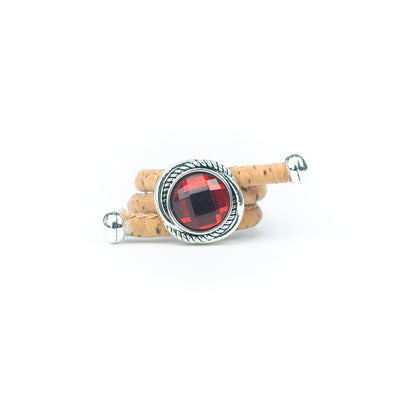 Glass-stone vintage women's Ring RW-030-MIX-10