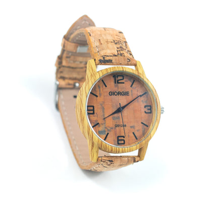 Natural Cork watch unisex fashion Watch WA-361（without box）