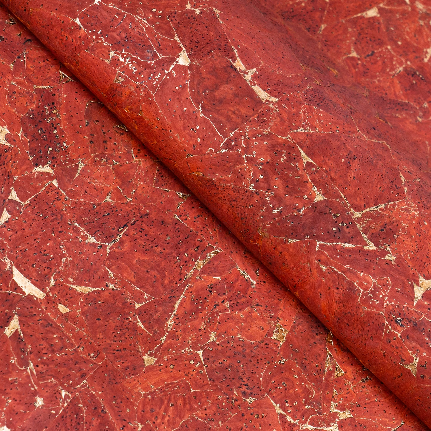 Gold Marble Cork Fabric - Sample