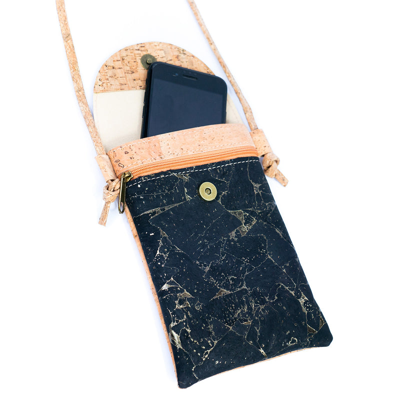 Chic Natural Cork Crossbody Phone Bag for Women BAGP-008-5 (5units)