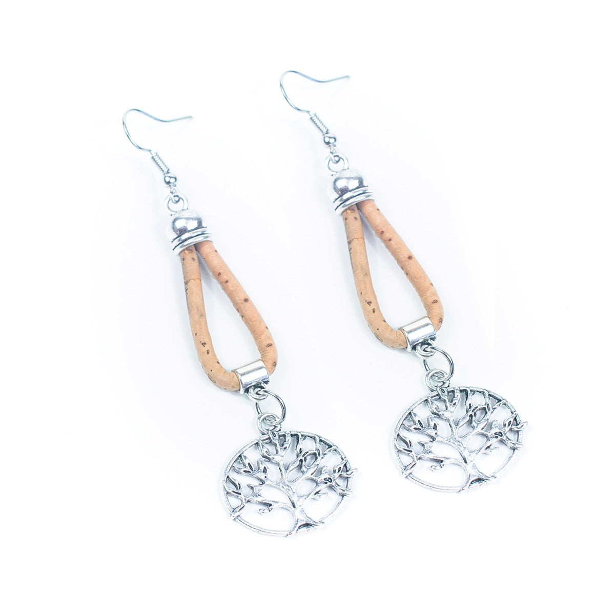Color cork handmade earrings-ER-161-MIX-5