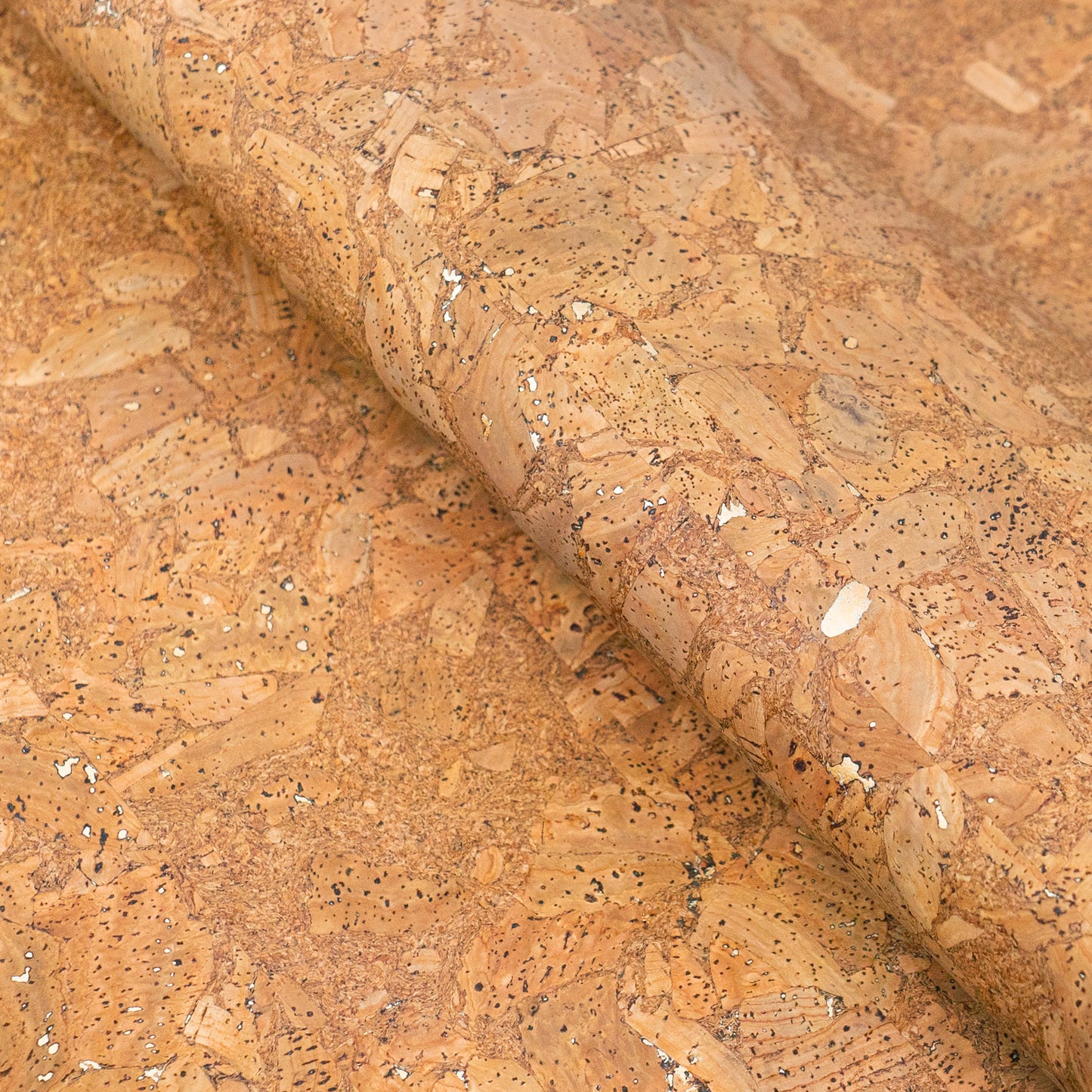 Gold Marble Cork Fabric - Sample