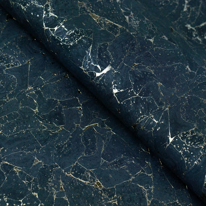 Gold Marble Cork Fabric - Sample