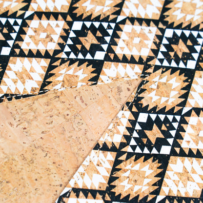 Geometric Cut Style Natural Cork Ladies' Crossbody Phone Bag BAGP-271-MIX-4 (4units)