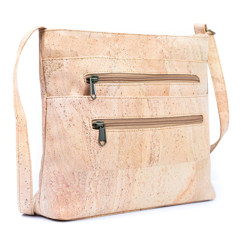 Natural cork zipper handbag crossbody lady bag BAGP-050-A