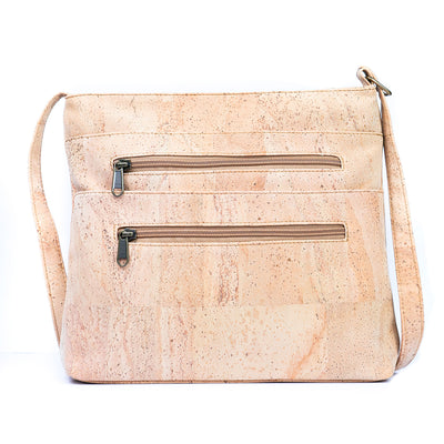 Natural cork zipper handbag crossbody lady bag BAGP-050-A