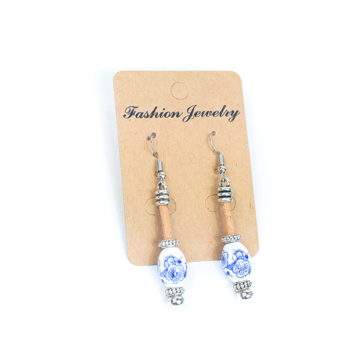 Color cork handmade earrings-ER-164-MIX-4
