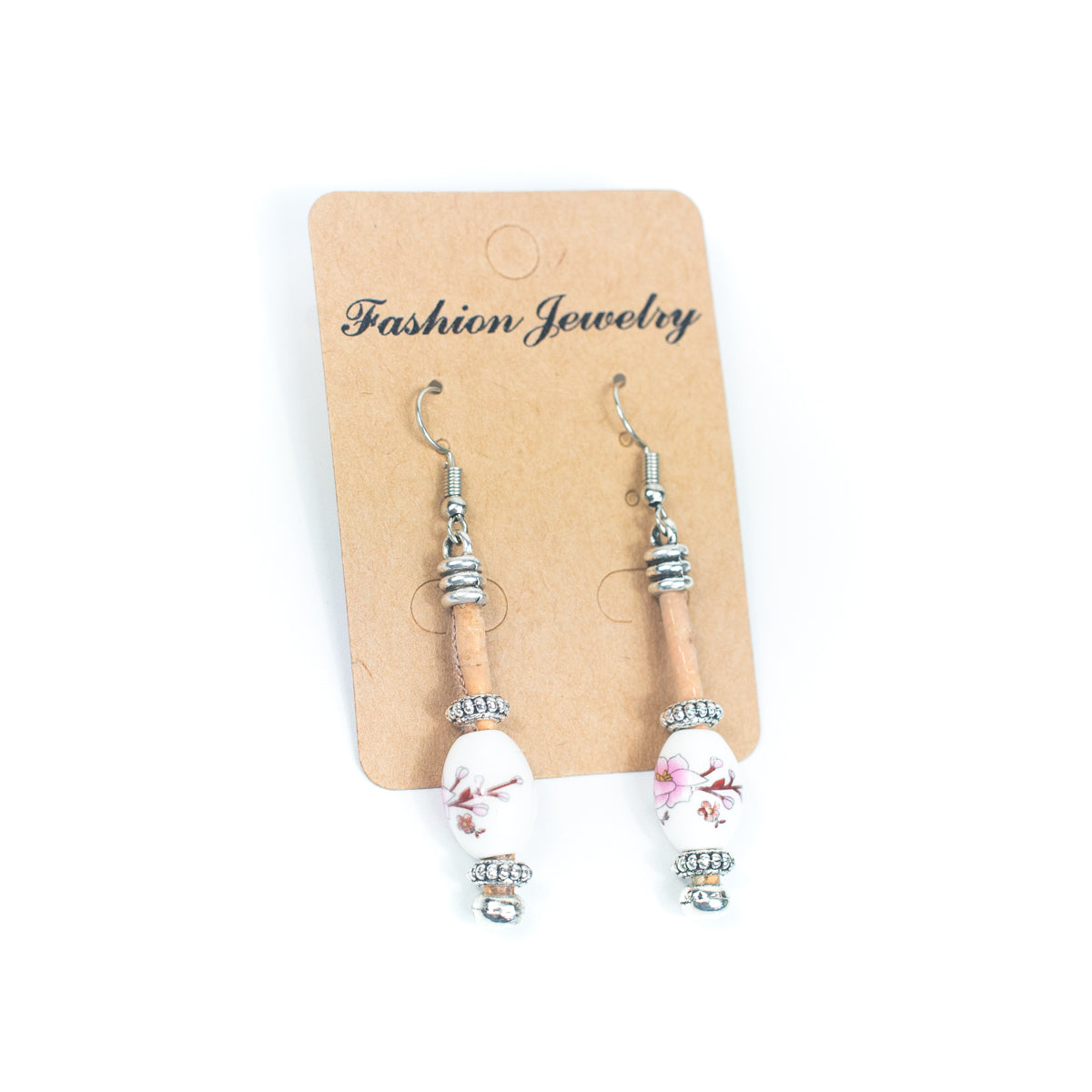 Color cork handmade earrings-ER-164-MIX-4