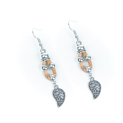 Color cork handmade earrings-ER-163-MIX-5