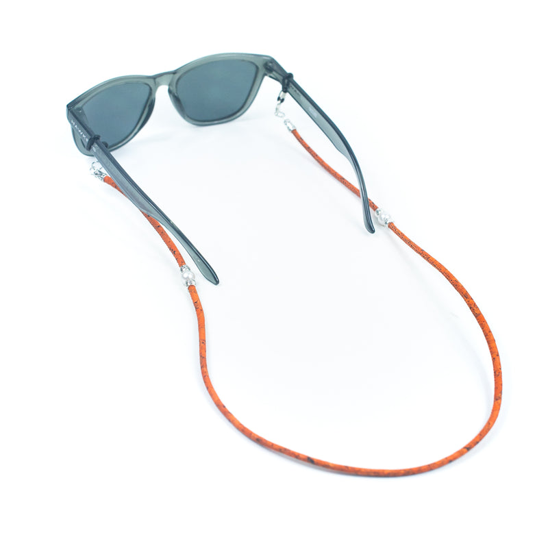 (5units)3MM round Natural Cork handmade Eyeglass Cord Holder Glasses Cord Lanyard FL-02-MIX-5