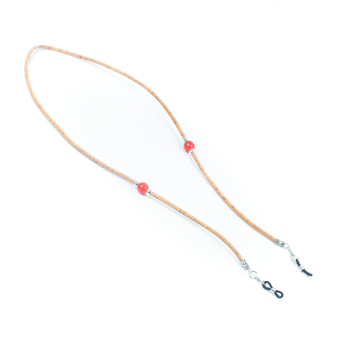 (5units)3MM round Natural Cork handmade Eyeglass Cord Holder Glasses Cord Lanyard FL-03-MIX-5