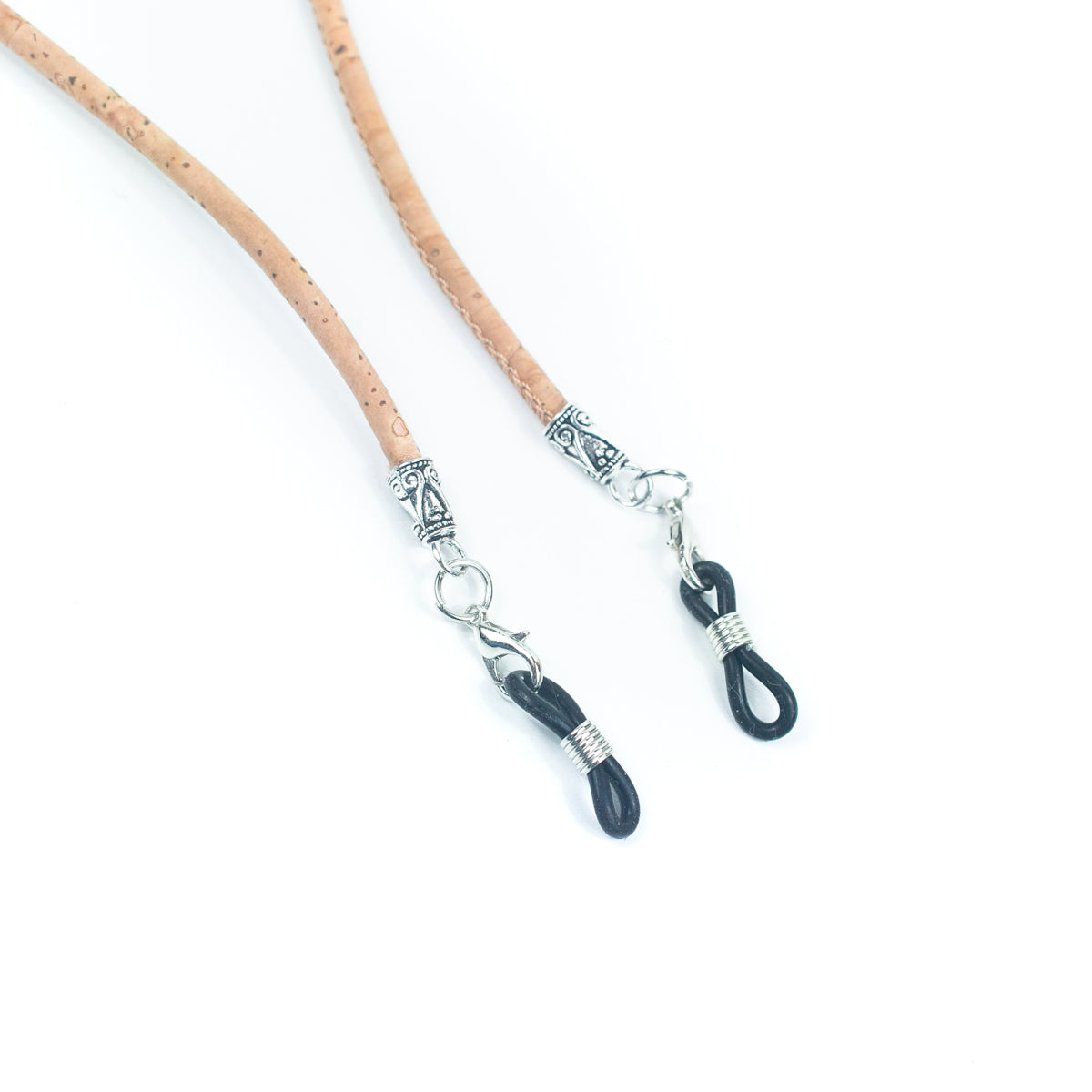 (5units)3MM round Natural Cork handmade Eyeglass Cord Holder Glasses Cord Lanyard FL-03-MIX-5