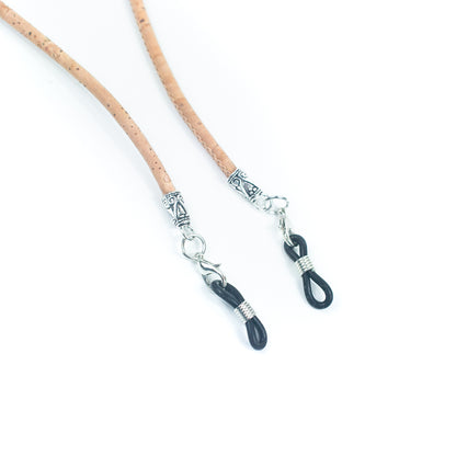 (5units)3MM round Natural Cork handmade Eyeglass Cord Holder Glasses Cord Lanyard FL-03-MIX-5