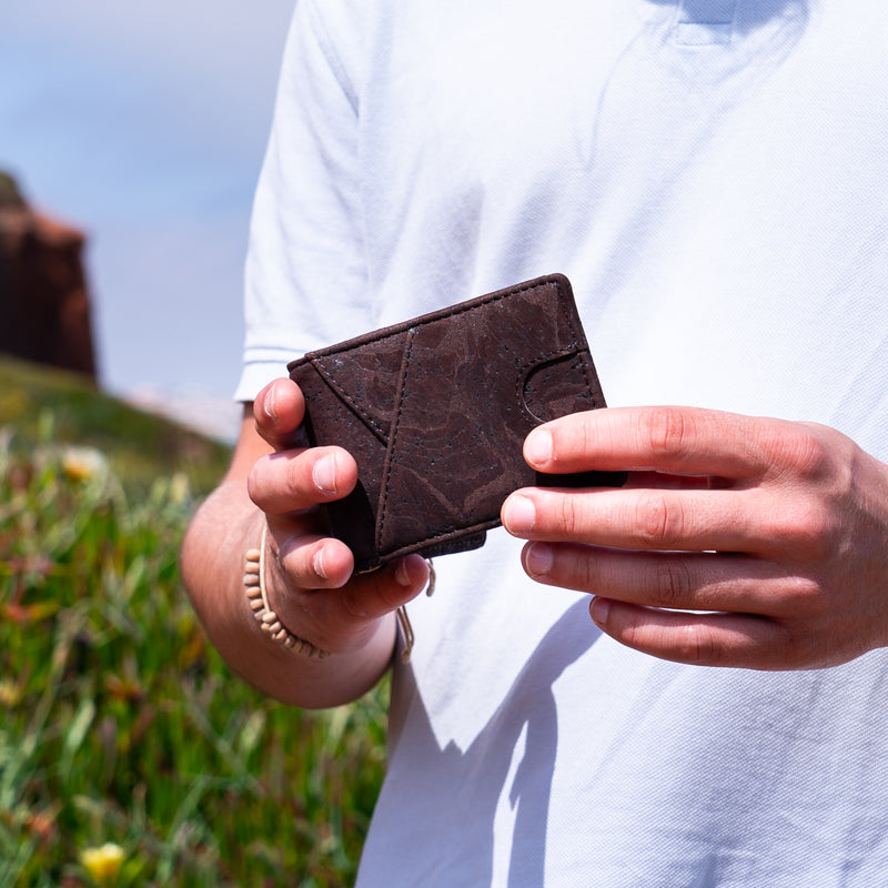 Cork Wallet Minimalist with Money Clip RFID Blocking Bifold  BAG-2276