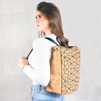 Geometric Cork backpack BAG-2228