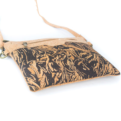Natural Cork and Coffee Bean Fusion: Women's Crossbody Bag and Clutch Design BAG-2290
