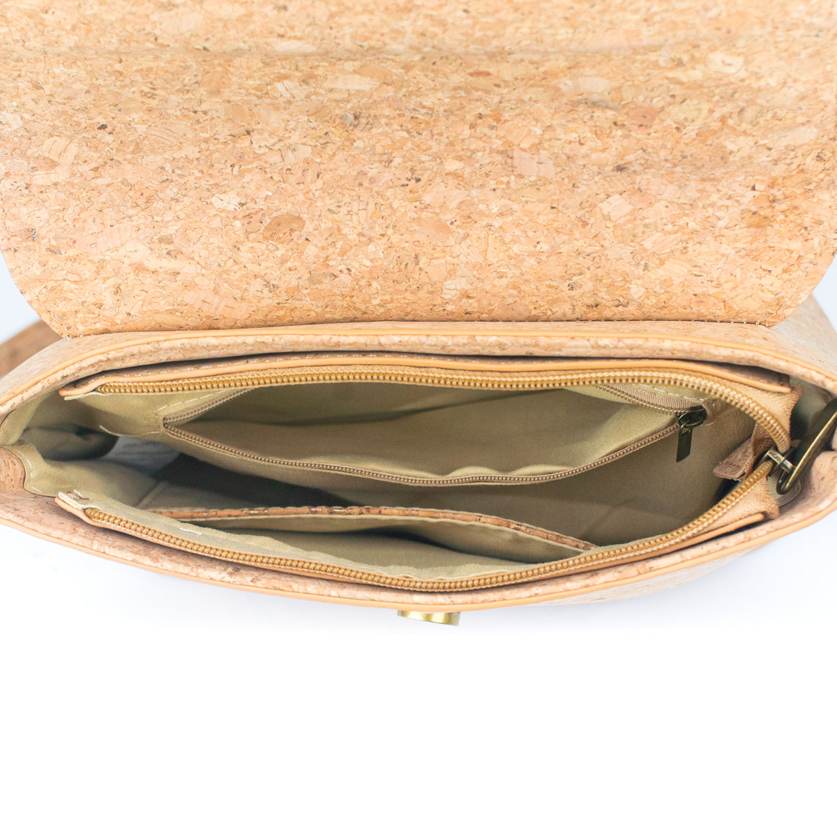 Cork and Coffee Bean Fusion Unisex Crossbody Bag BAG-2289