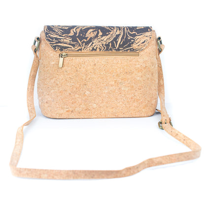 Cork and Coffee Bean Fusion Unisex Crossbody Bag BAG-2289