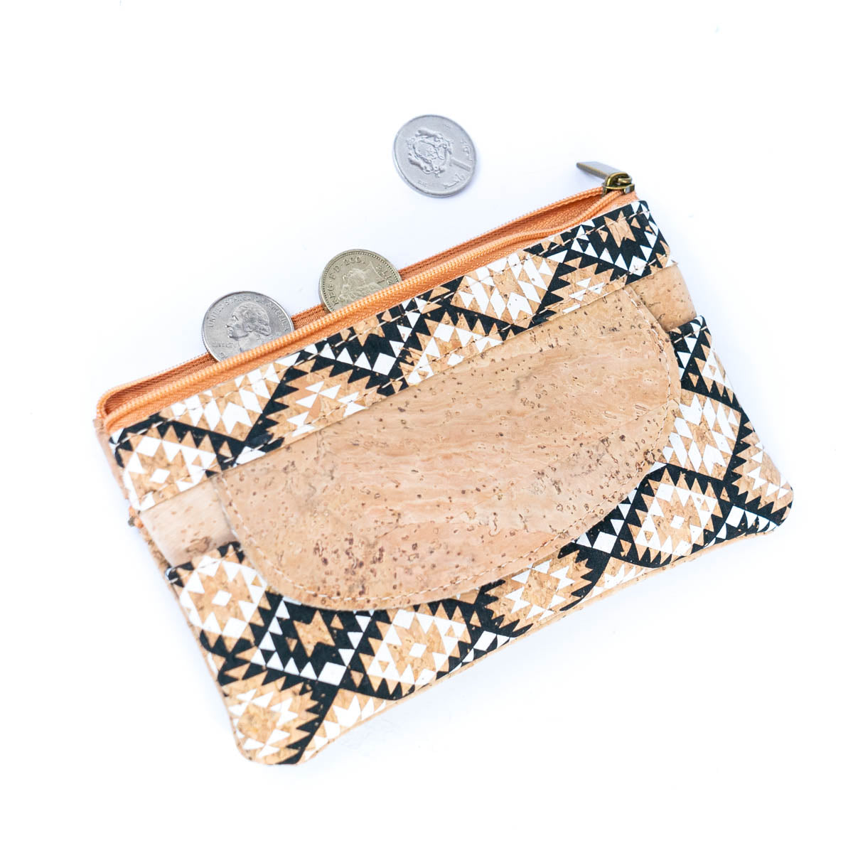 Cork Coin Purse with Front Pocket BAGP-017-MIX-4（4units）
