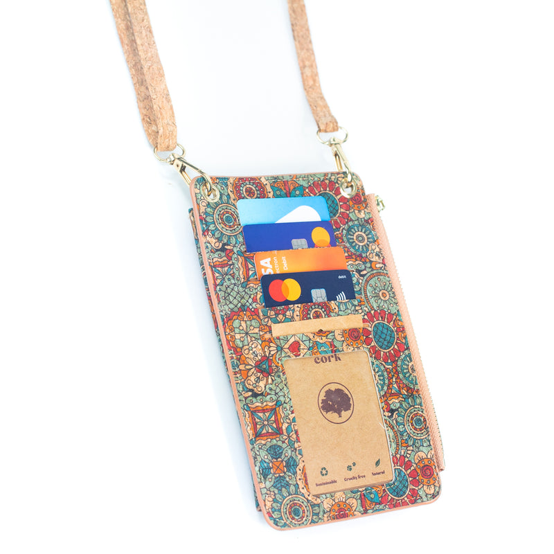 Floral Patterned Phone Crossbody Wallet （12units）BAGD-283-12