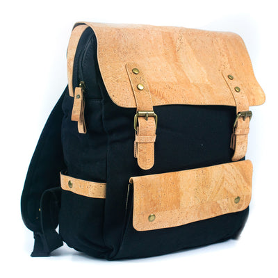 Men's Cork and Canvas Fusion Laptop Commuter Backpack BAG-2283