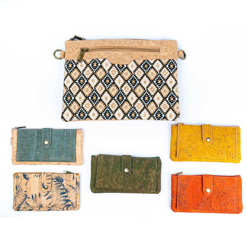 Pack of 6 Faulty Cork Purses SB-79-6