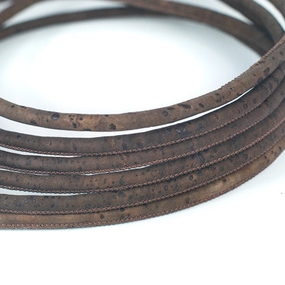 about 5mm Brown Cork Cord COR-369(10meters)