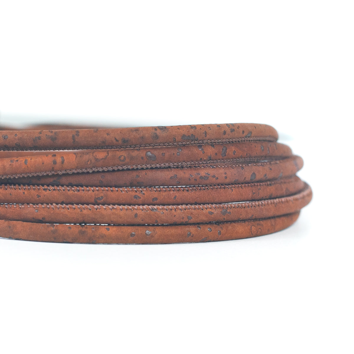 Brown Cork Cord, 5mm Round String for Jewelry Making COR-207(10 meters)