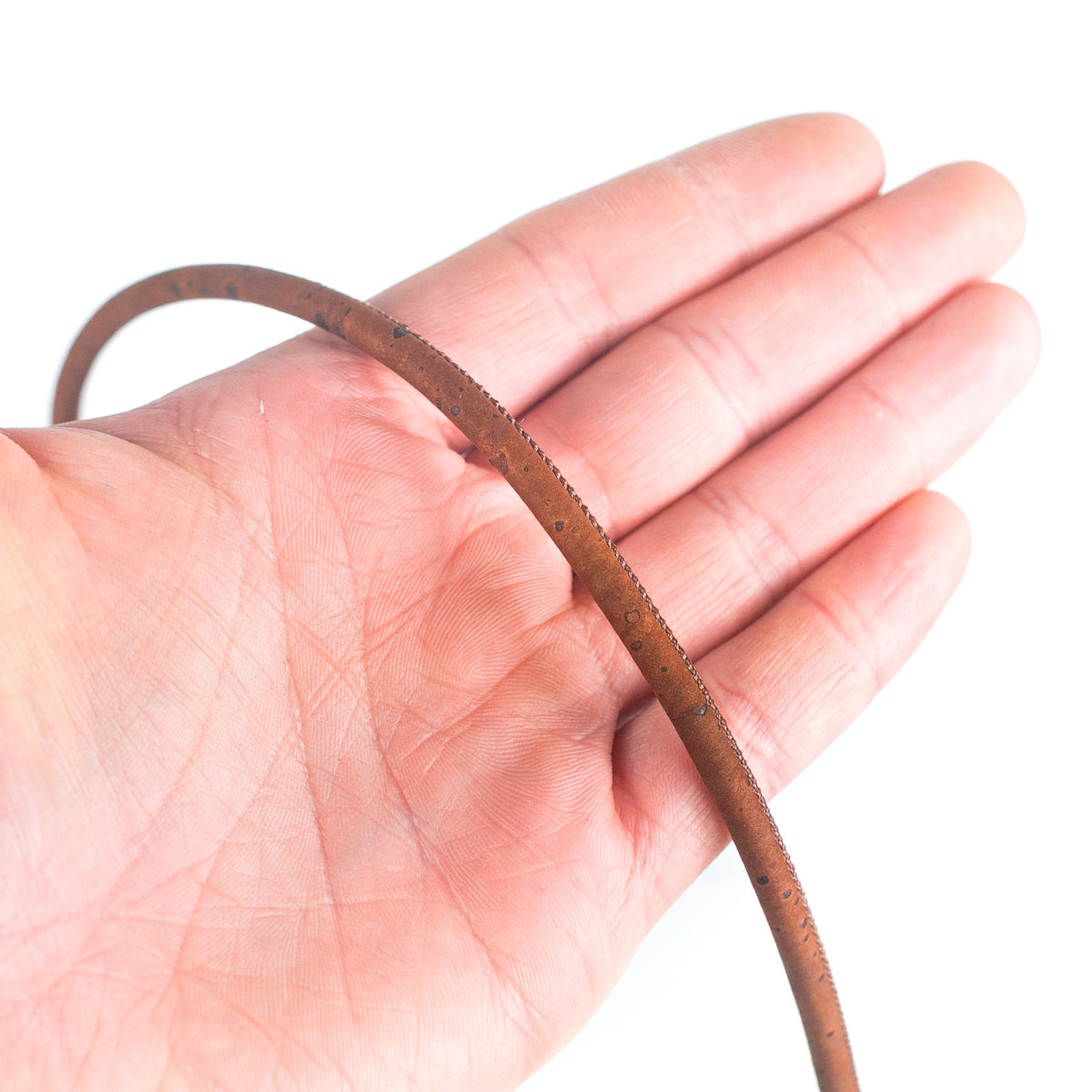 Brown Cork Cord, 5mm Round String for Jewelry Making COR-207(10 meters)