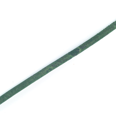 5mm Dark green cork cord COR-408-10(10 meters)