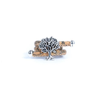 Tree  women Ring cork original, adjustable handmade R-009