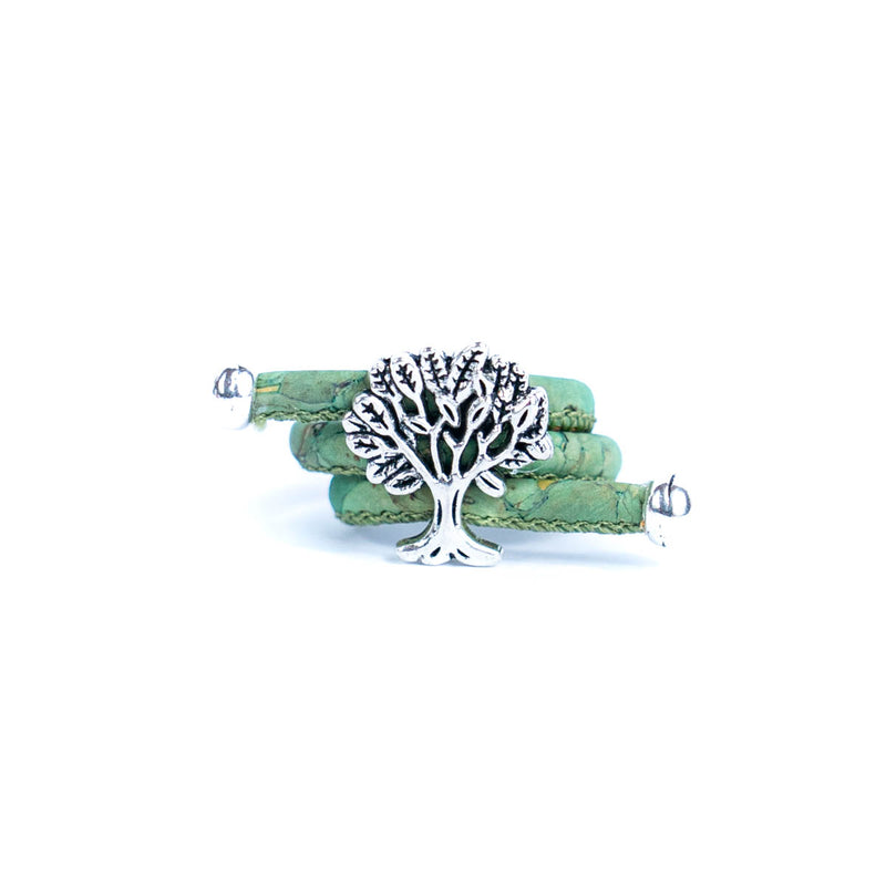 Tree  women Ring cork original, adjustable handmade R-009