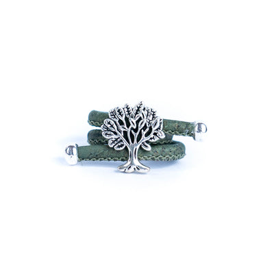 Tree  women Ring cork original, adjustable handmade R-009