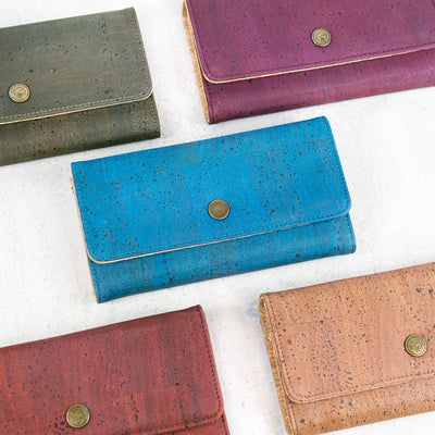 Elegant Cork Women's Foldable Wallet - Available in 5 Stunning Colors BAG-2341