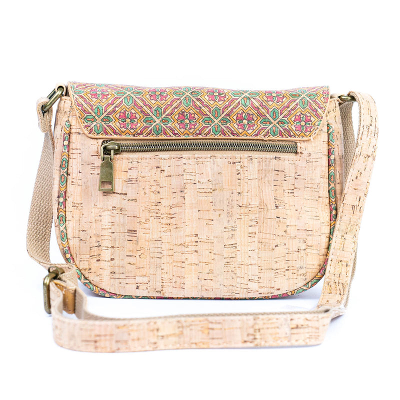 Flash Sale-Floral Printed Cork Crossbody Bag for Women BAGF-091