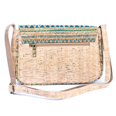 Vibrant Cork Crossbody Bag – Floral & Mosaic Delight BAGF-090