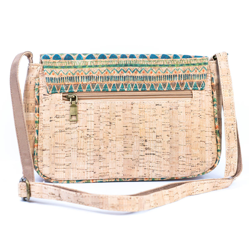 Vibrant Cork Crossbody Bag – Floral & Mosaic Delight BAGF-090