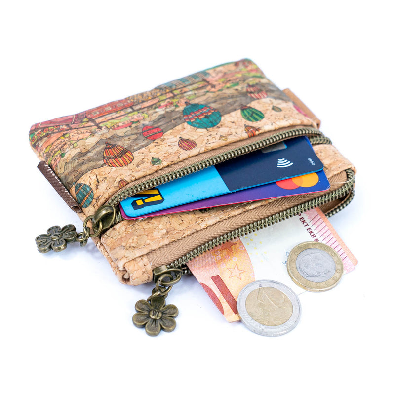 Cork Coin Purse with City Landmark Designs  BAGF-096